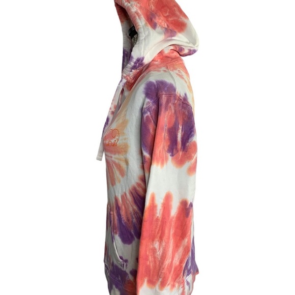 Ivory Ella Hoodie organic cotton tie-dye drawstring Pockets women’s size XS - Picture 9 of 12